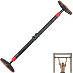 ALPHA GYM - Barra de dominadas a presión Pro 90-120 cm Pull Up