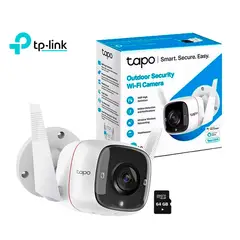 TP LINK - Cámara de Seguridad Tp-Link Tapo C310 3MP Wi-Fi Exterior + SD 64GB