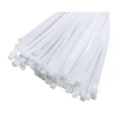 GENERICO - Precinto De Seguridad Crossmaster 250mm x 3.6mm - Blanco