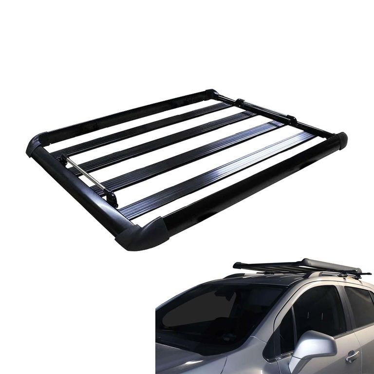 PARRILLA PORTA EQUIPAJE 140CM PLANA NEGRA