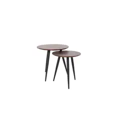 NIHM - Mesa Auxiliar Loop de Madera Walnut