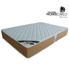 MONTECARLO - Colchon Suave Acolchado 1.5 Plazas X 8"
