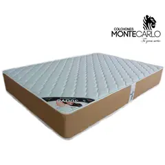 MONTECARLO - Colchon Suave Acolchado 2.0 Plazas X 8"