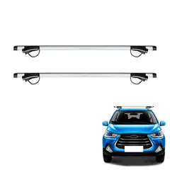 GENERICO - Barras De Techo Aluminio Con Llave Tipo Candado