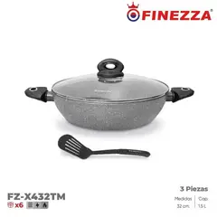 FINEZZA - Olla Antiadherente de Granito 32 Cm