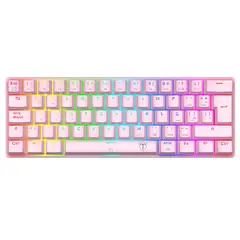 T-DAGGER - Teclado Mecánico Gamer ARENA PINK RGB T-TGK321P Red Switch