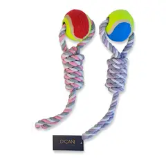 GENERICO - Juguete Para Perro Pelota de Tenis con Soga DCANI