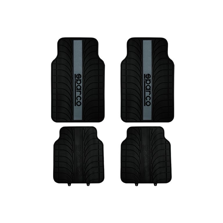 Piso Alfombra Sparco Auto Camioneta Gris Spc1913az