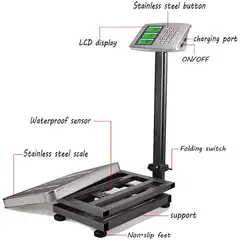 GENERICO - Balanza Industrial 300 Kg con Plataforma ACSTCS-300K