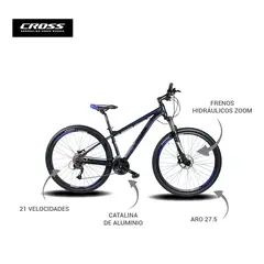 CROSSBIKE - Bicicleta Aro 27.5 YC02 Azul