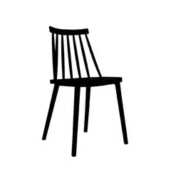 NIHM - Silla De Comedor Dubuffet Negro