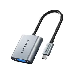 GENERICO - Adaptador Usb-c 3.1 - Vga Full Hd Plug And Play Aluminio Pc