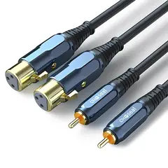 GENERICO - Cable Audio Xlr Hembra - Rca Macho Hifi Canon Pvc 100cm