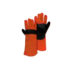 STEELPRO - GUANTE DE CUERO SOLDADOR NARANJO NEGRO REFORZADO  STEELPRO STANDAR