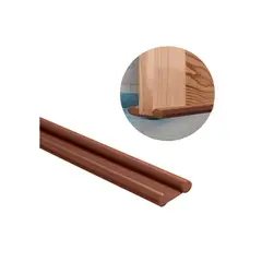 GENERICO - Burlete Flexible de Espuma 95cm Protección Sellado de Puerta Negro