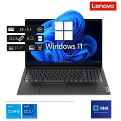 LENOVO - Laptop Nueva V15 G3 IRU Core i3-1315U 24GB RAM 512GB SSD + 1TB HDD EXTERNO