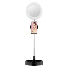 OEM - Anillo 6Pulgadas Led G3 Espejo y Soporte Celular Intensidad Regulable