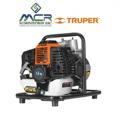 TRUPER - Motobomba autocebante 1" x 1" a gasolina 1-1/2 HP 2 tiempos