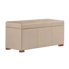 MAVISAC - Baul Baxton Plaza Queen Color Beige - tela