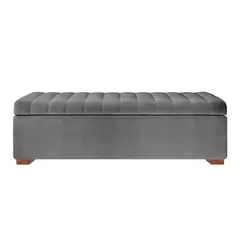 MAVISAC - Baul Lirio Plaza y Media Color Gris - tela