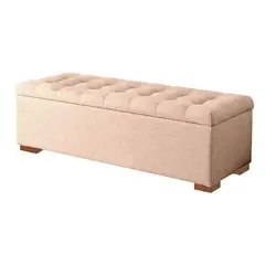 MAVISAC - Baul Evan Plaza y Media Color Beige - Ultracuero