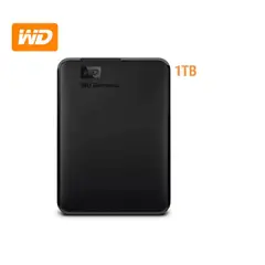 WESTER DIGITAL - Disco duro externo Western Digital Elements Portable, 1 TB, USB 3.0, negro.