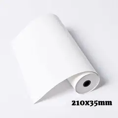 JPSYSTEMS - Paquete 5 rollos A4 contómetro papel térmico 210x35mm 55gr