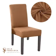 SALA FABULOSA - Funda protectora de silla Lycra Set 8 pzs Camel survivor