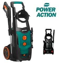 POWER ACTION - Hidrolavadora Car Wash de alta presión 2300 W 160 BAR Manguera 10 mts