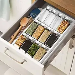 JOIE - Organizador de condimentos cajón blanco