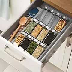 JOIE - Organizador de condimentos cajón gris