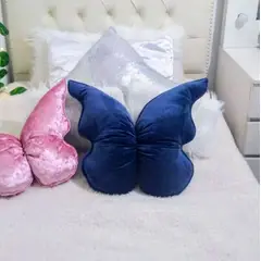 GENERICO - Cojín Mariposa de Terciopelo