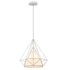 HOME NEAT - Lámpara colgante de techo moderna vintage 25CM e27 blanco
