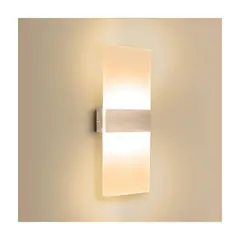 HOME NEAT - Home-neat luz lámpara de pared interior 6w moderna blanco cálido