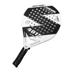 BLWOENS - Pala de Padel CONTROL Fibra Vidrio Raqueta EVA  - Blanco