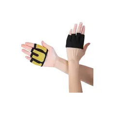 GENERICO - Guantes Mitones de Pesas GYM Amarillo XL8001