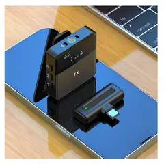 PREMIUM - Micrófono Inalambrico Solapa Lightning Sx8 portátil Recargable IPhone