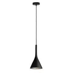 HOME NEAT - Lámpara colgante e27 moderna aluminio lámpara de techo negro