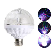 GENERICO - Foco Psicodélico Giratorio para fiesta luces de discoteca