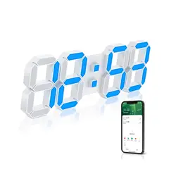 GENERICO - Reloj 3D Minimalista Despertador Alarma Digital para Decoración