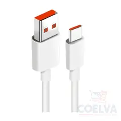 XIAOMI - 6A Type-A to Type-C Cable de Datos Carga Rápida - Blanco