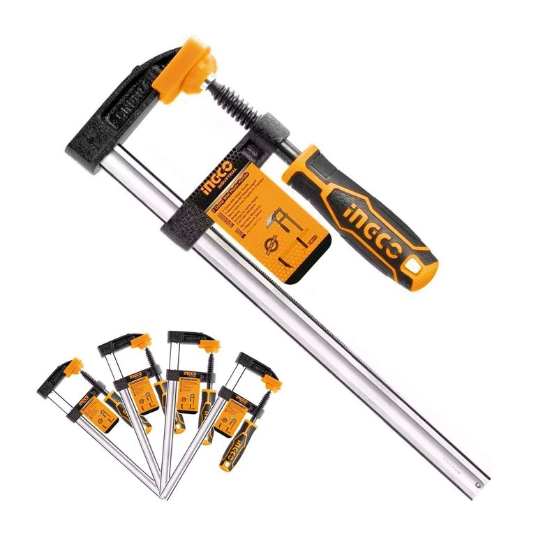 COMBO PRENSA SARGENTO TIPO F 50X150MM CARPINTERO AUTOAJUSTABLE X 4