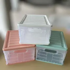 GENERICO - Caja de almacenamiento plegable Mini Rosa pastel