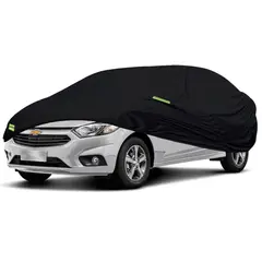 TECGO - PROTECTOR CUBIERTA COBERTOR TIPO CHEVROLET PRISMA NEGRO
