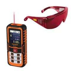 TRUPER - Medidor laser de 100 m y lentes de seguridad para laser
