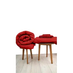 COBITEX HOME - Sábanas + Edredón con corderito 2 plz Rojo Cobitex 100% algodón