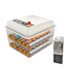 GENERICO - INCUBADORA AUTOMÁTICA PARA 120 HUEVOS DUAL 220V-12V