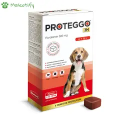 GENERICO - Proteggo 3M Medium 10 a 20kg - Antipulgas para perros x1 Tab