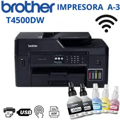BROTHER - Impresora Multifuncional A3 MFC-T4500 Wifi Duplex ADF