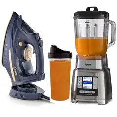 OSTER - Licuadora ActiveSense Oster Vaso Blen N Go y Plancha de vapor 2 en 1